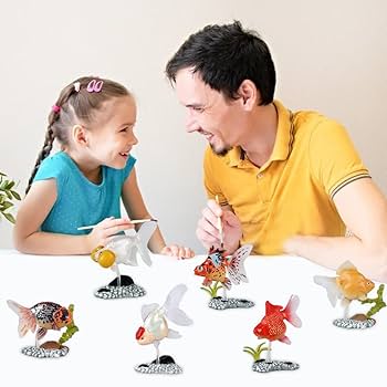 魚の模型 8体セット Amazon.co.jp: Urhomy ミニ金魚フィギュアセット 金魚 立体図鑑